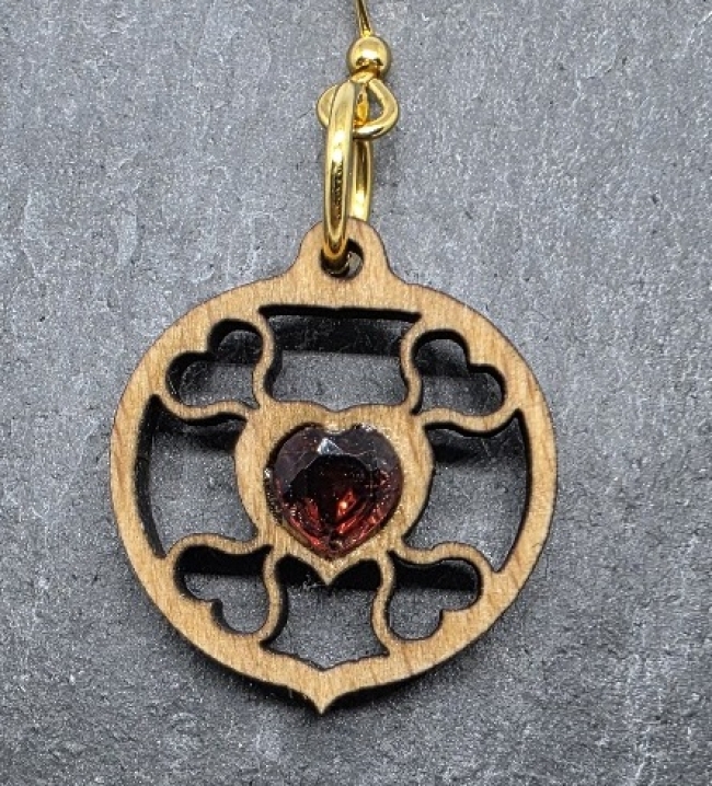 Boucles d'oreille "Cœur de Gaïa"